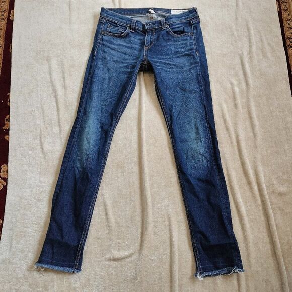 Rag & Bone Dre Low Rise Slim Boyfriend Jeans Yesler Size 25 - Picture 1 of 9